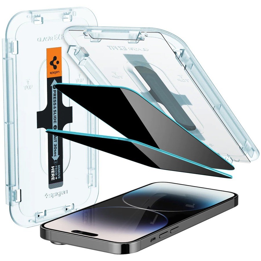 Spigen EZ FIT GLAS.tR 9H Gehard glas Privacy screenprotector - 2