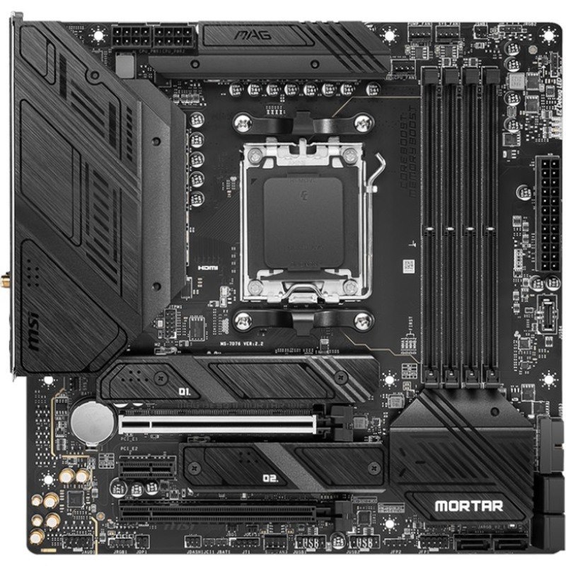 MSI MAG B650M MORTAR WIFI Gaming Desktop Motherboard - AMD B650 Chipset - Socket AM5 - Micro ATX