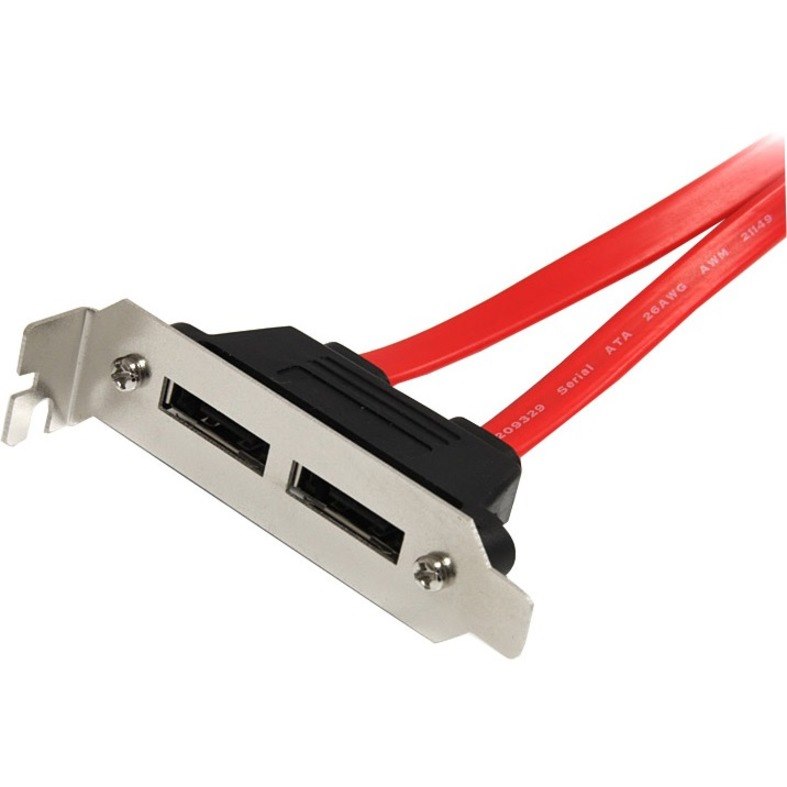 StarTech.com 2 Port Low Profile SATA to eSATA Plate Adapter