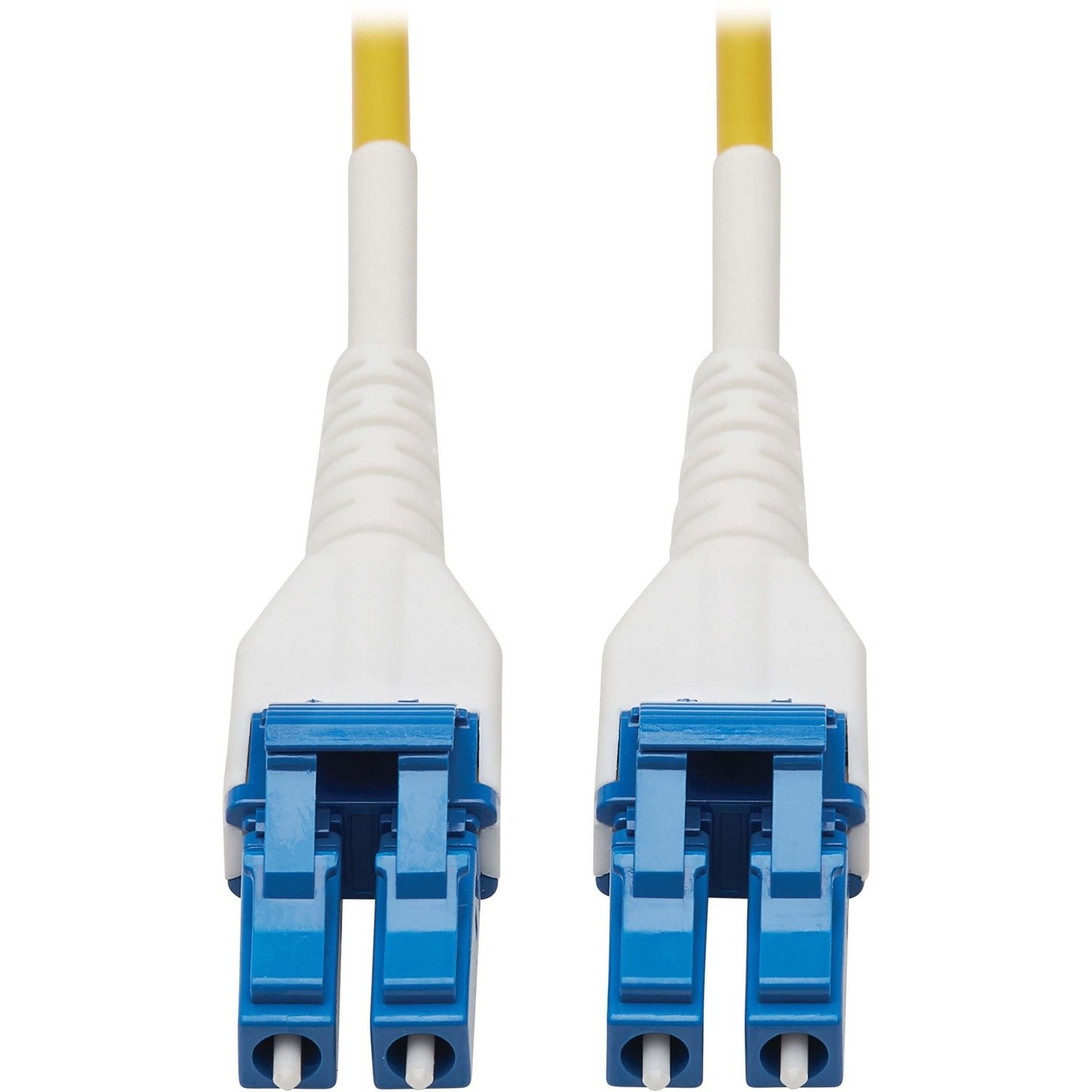 Eaton Tripp Lite Series 100G Duplex Singlemode 9/125 OS2 Armored Fiber Optic Cable (LC/LC Duplex M/M), LSZH, Yellow, 50 m (164 ft.)
