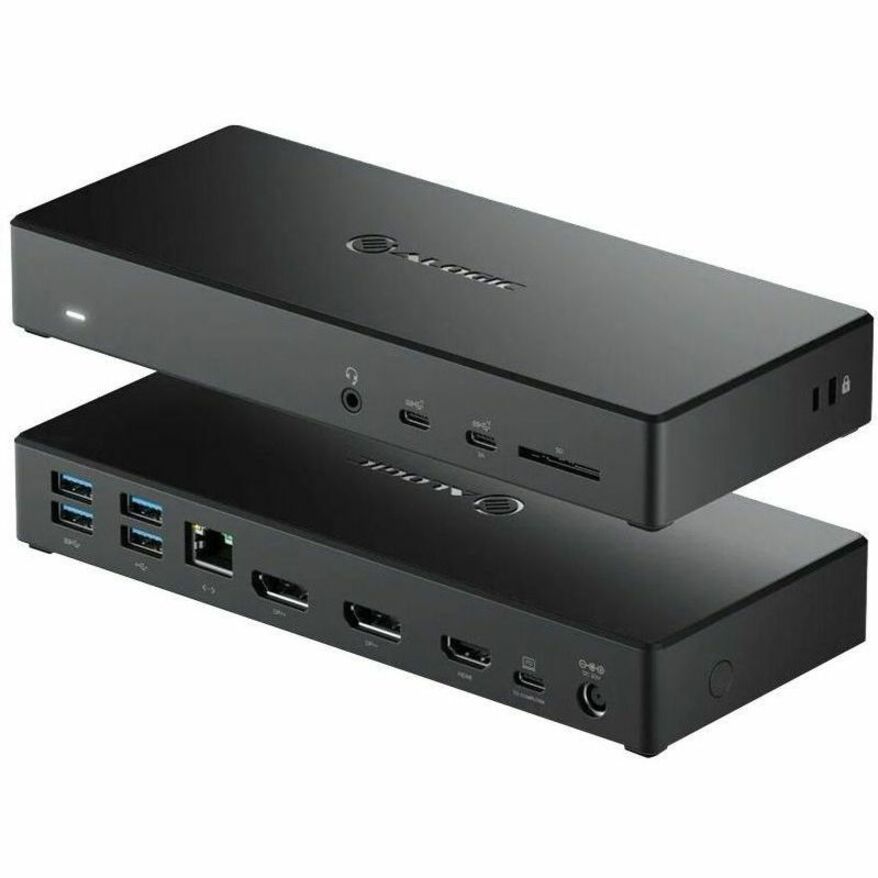 Alogic USB Type C Docking Station for Notebook, Monitor - Memory Card Reader - SD - 100 W - Black - TAA Compliant