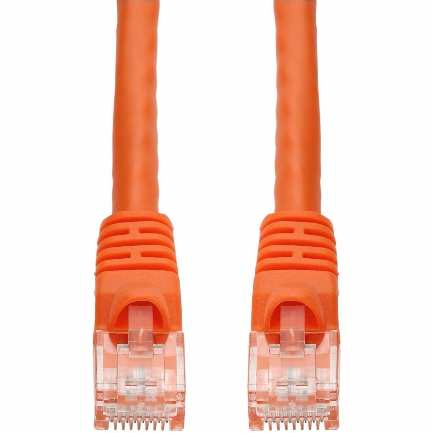 AddOn 9ft Orange CAT 6 PVC Ethernet Cable Snagless Bubble Boot RJ-45 M/M