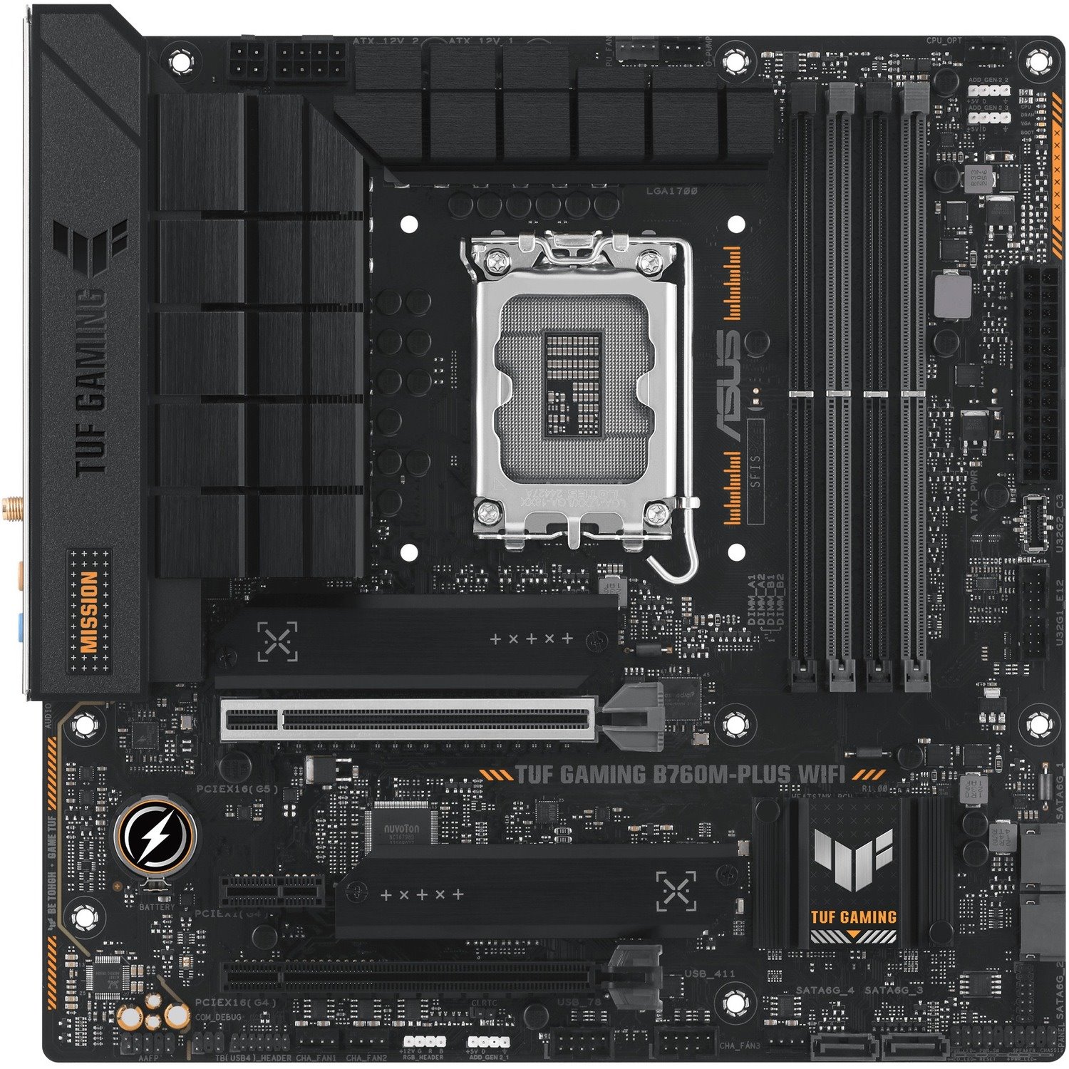 TUF GAMING B760M-PLUS WIFI Gaming Desktop Motherboard - Intel B760 Chipset - Socket LGA-1700 - Micro ATX