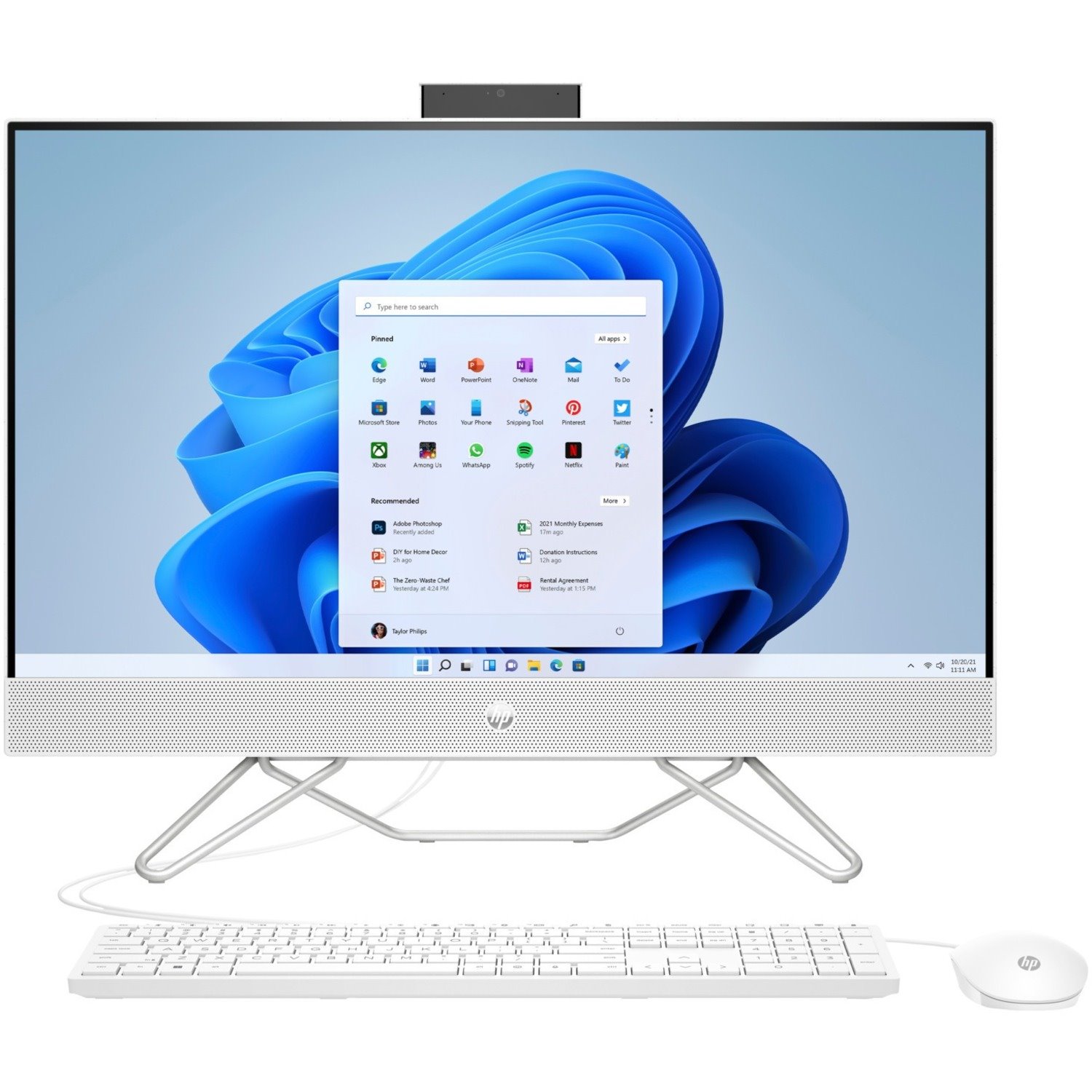 HP 27-cb1000a 27-cb1277c All-in-One Computer - AMD Ryzen 7 5800U - 16 GB - 1 TB HDD - 512 GB SSD - 27" Full HD Touchscreen - Desktop - Starry White - Refurbished