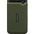 Transcend StoreJet 25M3 TS-2TSJ25M3G 2 TB Hard Drive - External - Military Green