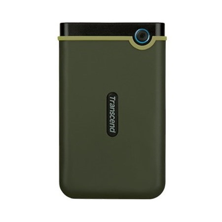 Transcend StoreJet 25M3 TS-2TSJ25M3G 2 TB Hard Drive - External - Military Green