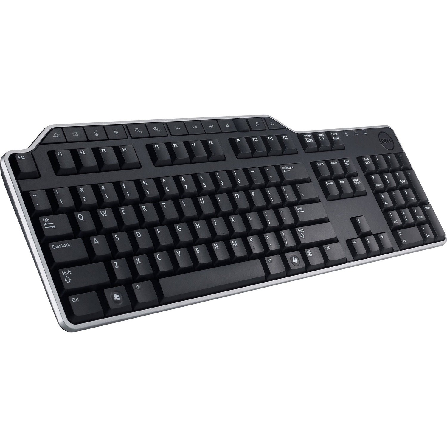Dell KB-522 Keyboard - Cable Connectivity - USB Interface - English (US), English (Euro) - QWERTY Layout - Black