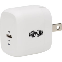 Eaton Tripp Lite Series Compact 1-Port USB-C Wall Charger - GaN Technology, 20W PD3.0 Charging, White