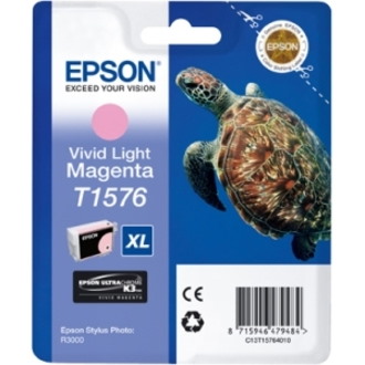 Epson UltraChrome K3 T1576 Original Inkjet Ink Cartridge - Light Magenta - 1 Pack