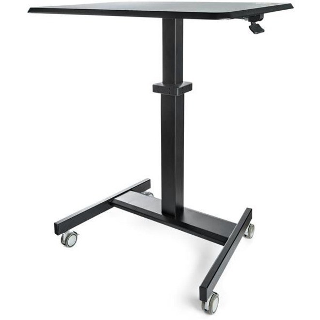 STARTECH MOBILE STANDING DESK - PORTABLE SIT STAND ERGONOMIC HEIGHT ADJUSTABLE CART ON WHE