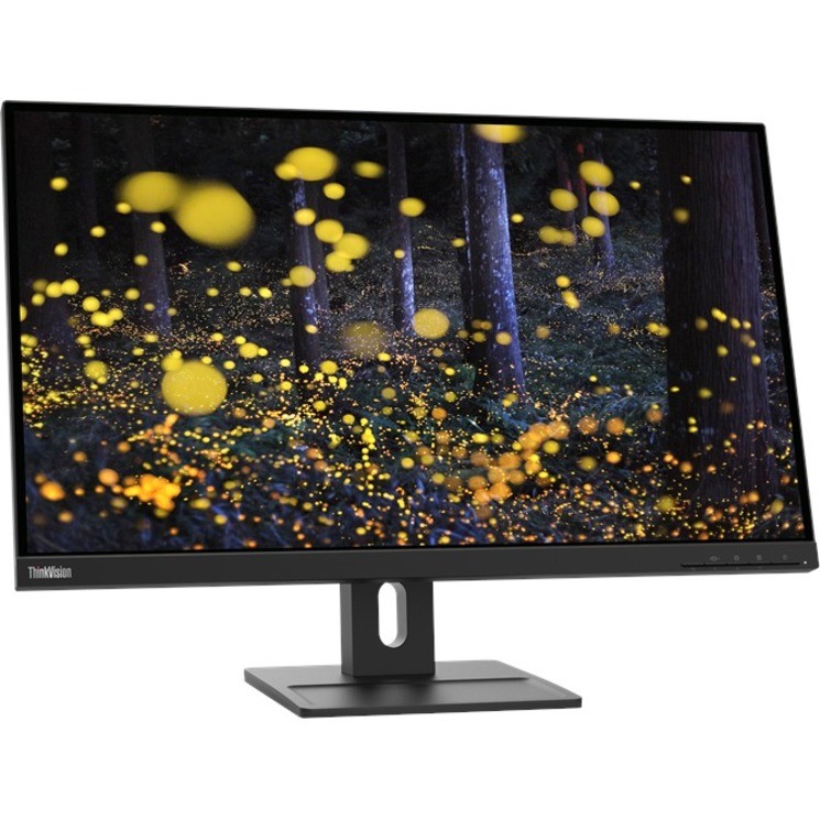 LENOVO ThinkVision E27q-20 27' 75Hz QHD IPS Monitor 2K 2560x1440 16:9 4ms Height Adjustable Tilt Swivel Pivot DP HDMI 3yr wty -EX-DEMO