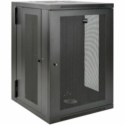 Eaton Tripp Lite Series SmartRack 18U UPS-Depth Wall-Mount Half-Height Rack Enclosure, Hinged Back