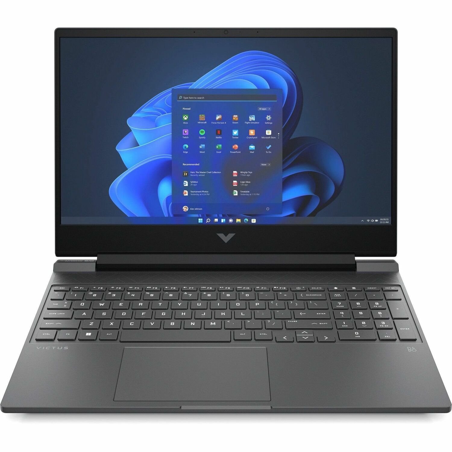 VICTUS 15-fb1000 15-fb1010ca 15.6" Gaming Notebook - Full HD - AMD Ryzen 5 7535HS - 8 GB - 512 GB SSD - Mica Silver