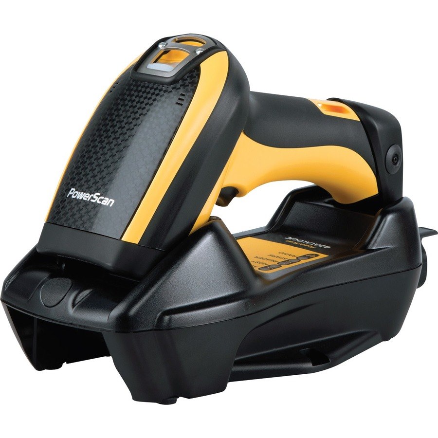 Datalogic PowerScan PBT9501 Handheld Barcode Scanner Kit - Wireless Connectivity - Yellow