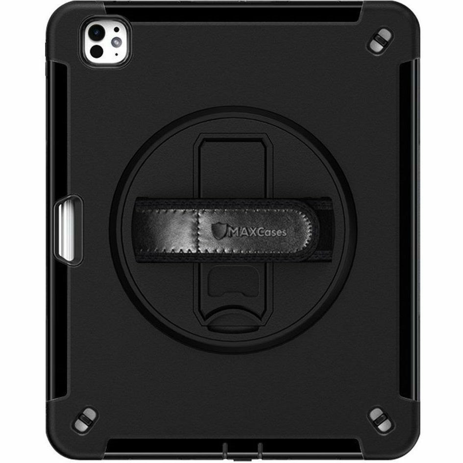 Extreme Shield for iPad Pro 13" (2024/M4) w/ Handstrap, Shoulder Strap & Pencil Garage (Black)