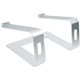 StarTech.com Laptop Stand for Desk, Supports 5kg / 11lb, Aluminum, Silver, Ergonomic Laptop Riser, Portable Laptop Holder for Desk