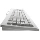 Seal Shield Silver Seal Keyboard - Cable Connectivity - USB Interface - English (US) - White