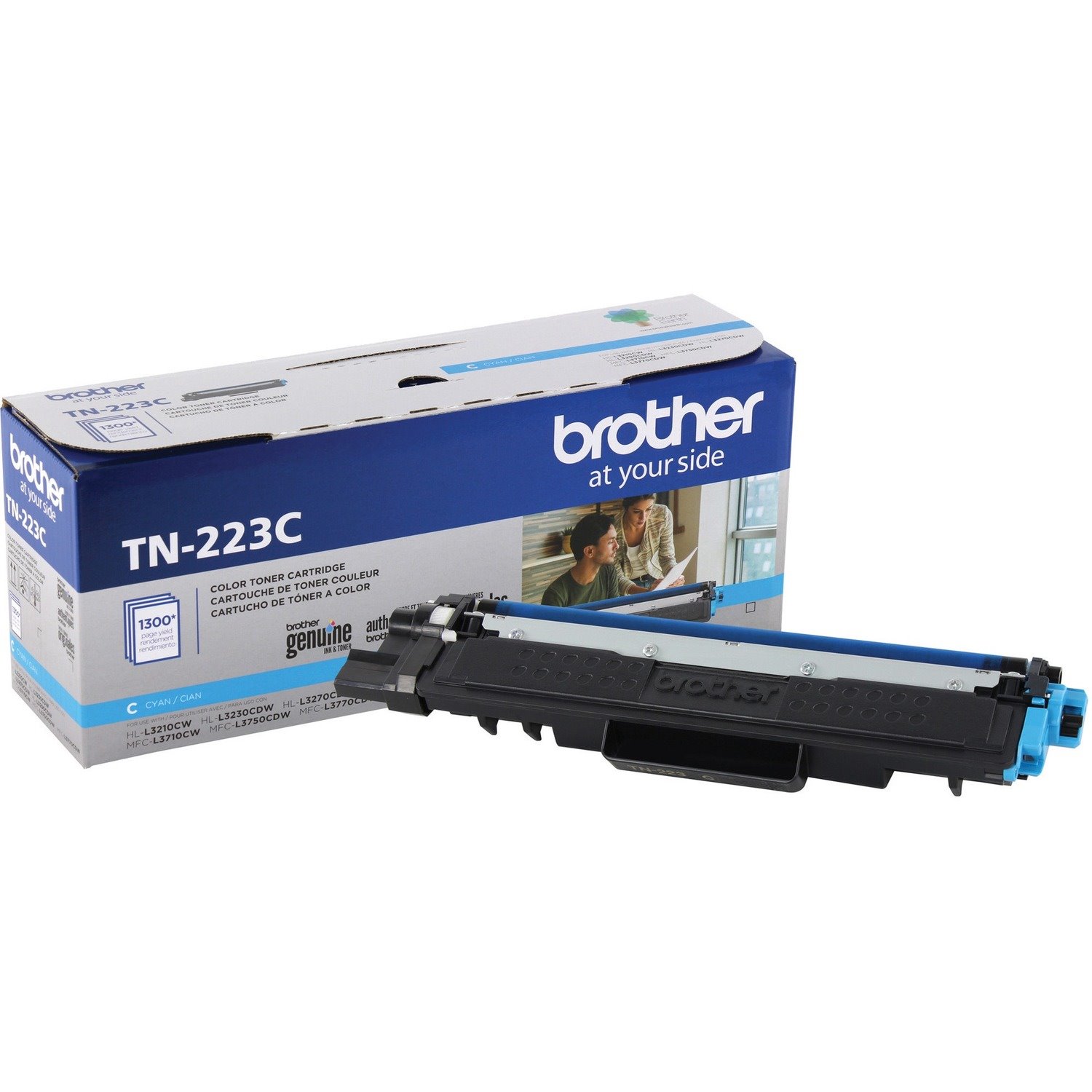 Brother Genuine TN-223C Standard Yield Cyan Toner Cartridge