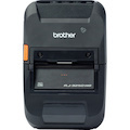 Brother RuggedJet RJ-3250WB-LCP Mobile Direct Thermal Printer - Monochrome - Portable - Label/Receipt Print - Ethernet - USB - Bluetooth - Wireless LAN - Black