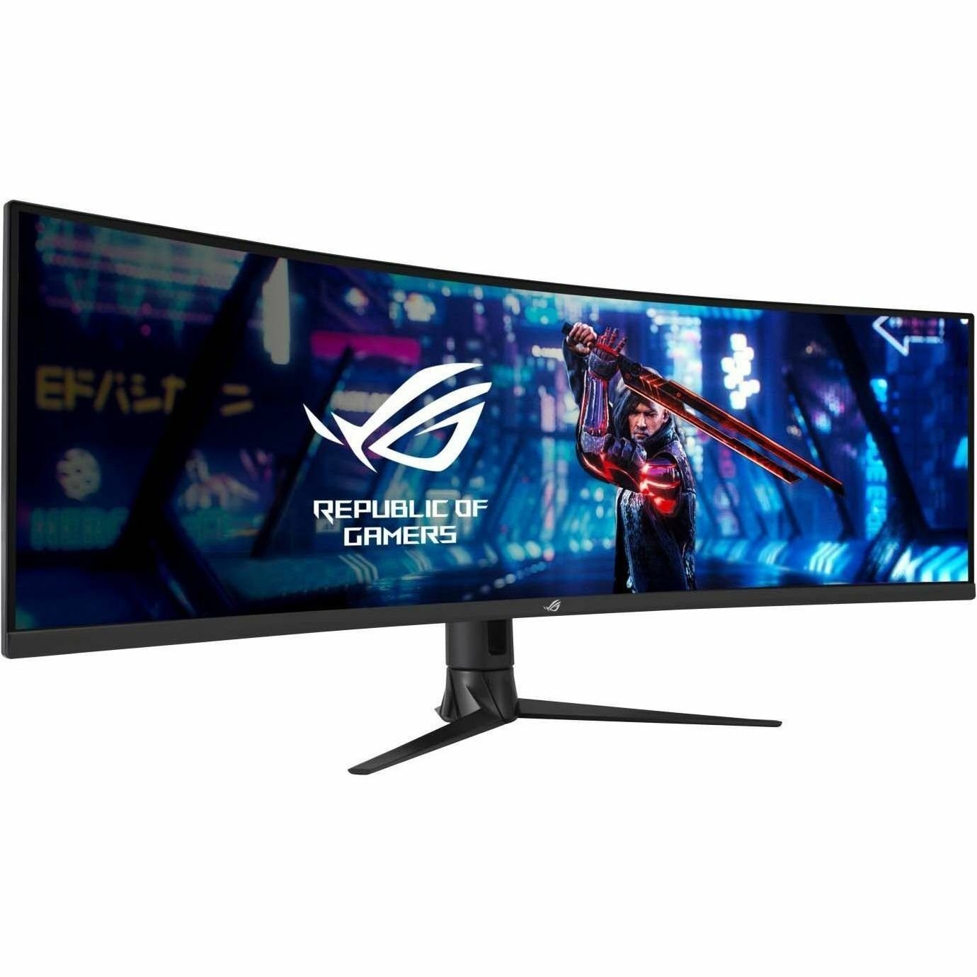 Asus ROG Strix XG49WCR 49" Class Dual Quad HD (DQHD) Curved Screen Gaming LED Monitor - 32:9 - Black