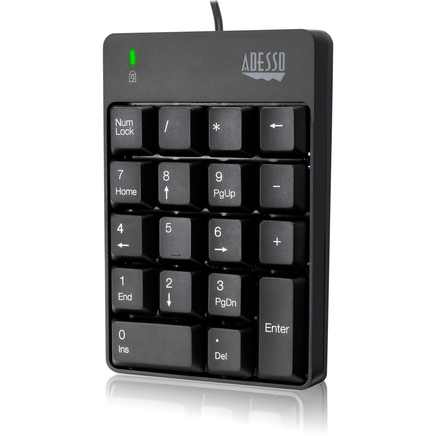 Adesso USB Spill Resistant 18-Key Numeric Keypad