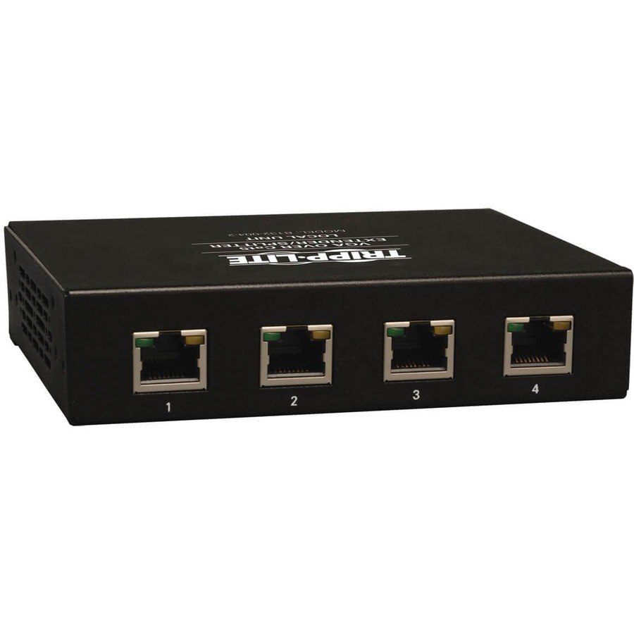 Eaton Tripp Lite Series 4-Port VGA over Cat5/6 Splitter/Extender, Box-Style Transmitter for Video, Up to 1000 ft. (305 m), TAA