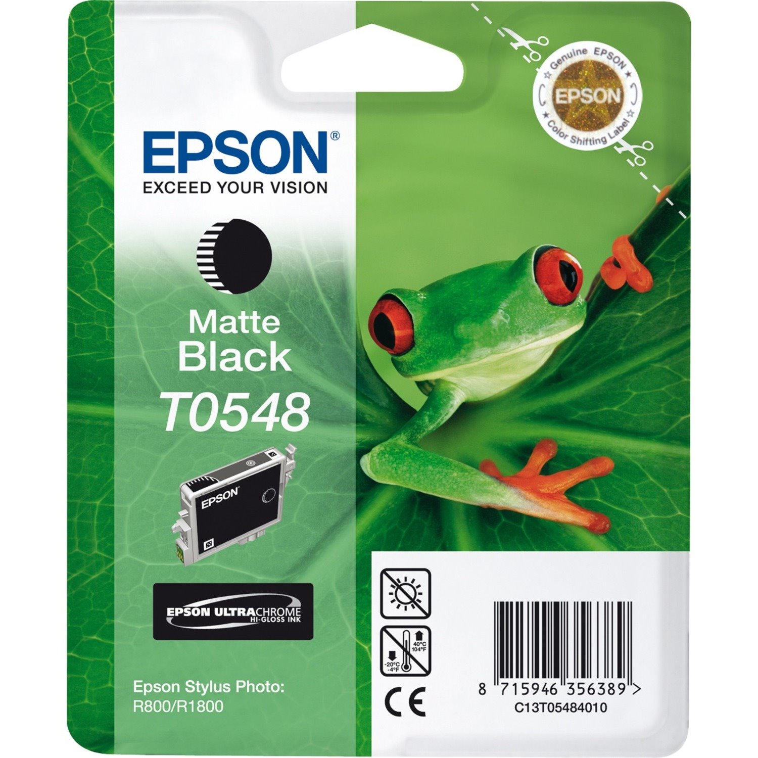 Epson UltraChrome T0548 Original Inkjet Ink Cartridge - Matte Black - 1 Pack