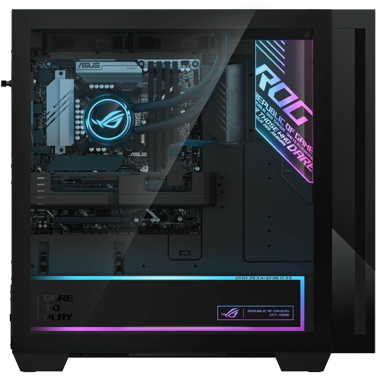 Asus ROG G700 G700TF-DS774 Gaming Desktop Computer - Intel Core Ultra 7 265F - 16 GB - 1 TB SSD - Black