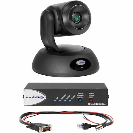 Vaddio RoboSHOT 12E HDBT Video Conferencing Camera - Black - USB 3.0 - TAA Compliant