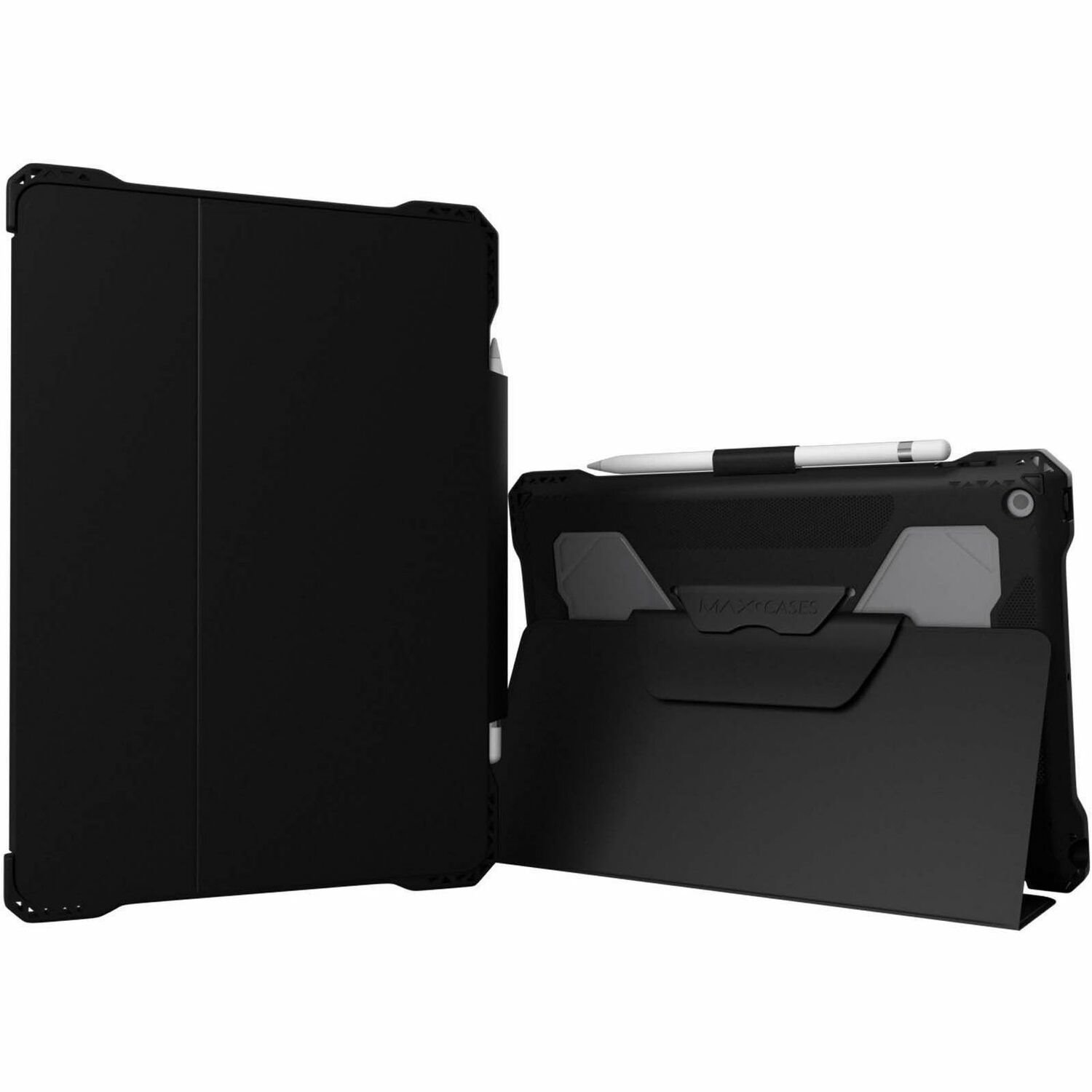 MAXCases Extreme Folio-X2 Rugged Carrying Case (Folio) for 25.9 cm (10.2") Apple iPad (9th Generation), iPad (8th Generation), iPad (7th Generation) Tablet - Black