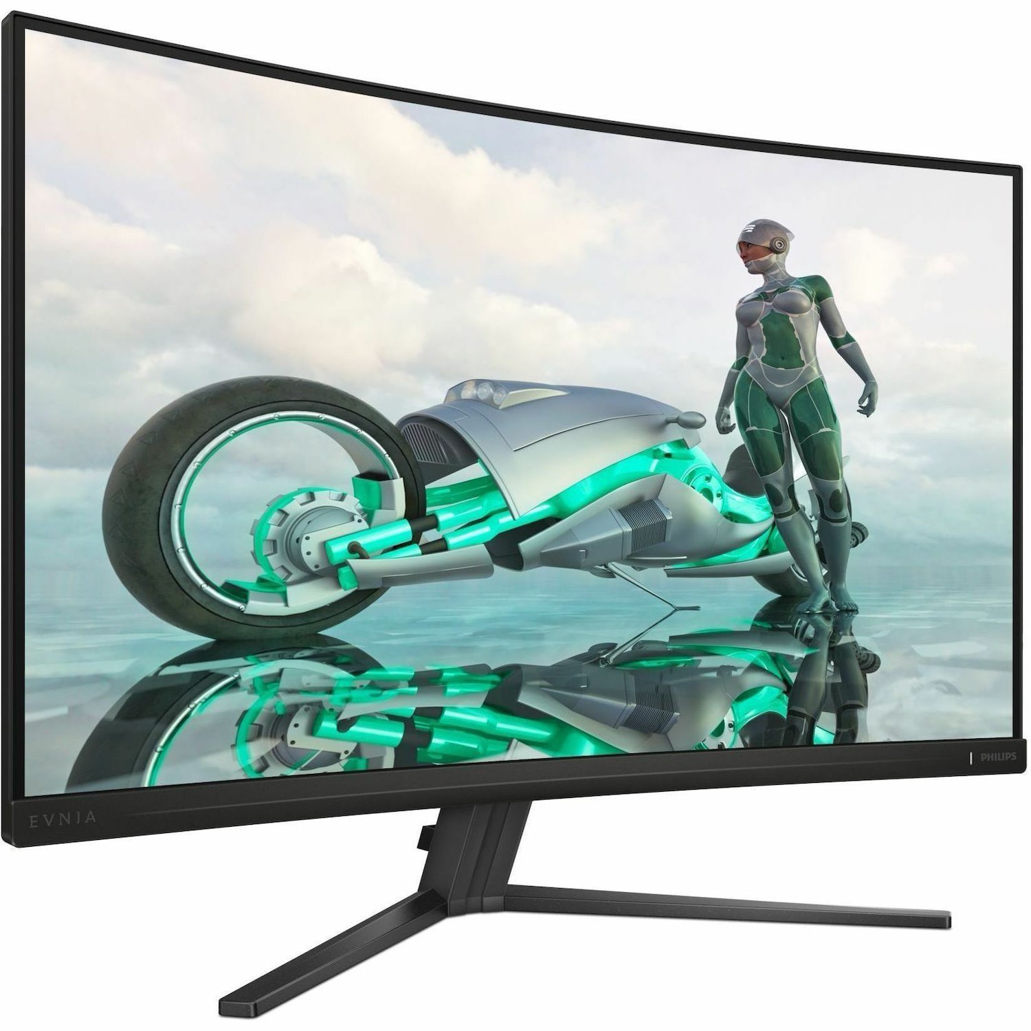 Evnia 32M2C3500L 32" Class WQHD Curved Screen Gaming LED Monitor - 16:9 - Textured Charcoal