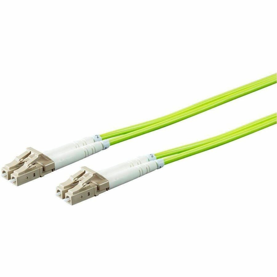 Monoprice Om5 Fiber Optic Cable - LC/LC_ Ul_ 50/125 Type_ Multimode_ 40GB_ Green