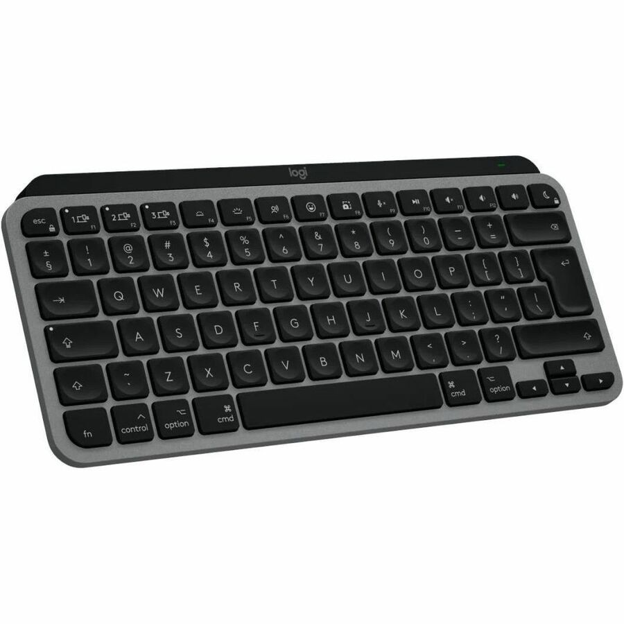 Logitech MX Keys Mini for Mac Keyboard - Compact - Wireless Connectivity - USB Interface - English (US) - QWERTY Layout - Space Gray