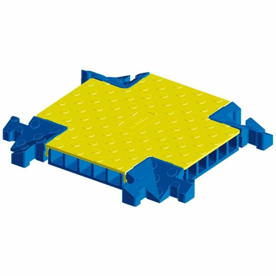 Hubbell Wiring Device-Kellems Kellems Wire Management, 5 Channel "X" Fitting Blue and Yellow