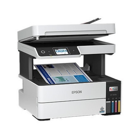 Epson EcoTank Pro ET-5170 Inkjet Multifunction Printer-Color-White-Copier/Fax/Scanner-4800x1200 dpi Print-Automatic Duplex Print-33000 Pages-250 sheets Input-Color Flatbed Scanner-1200 dpi Optical Scan-Color Fax-Wireless LAN