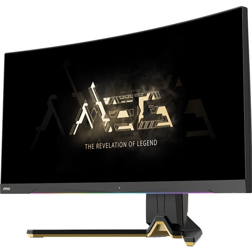 MSI MEG 342C QD-OLED 34" Class UW-QHD Curved Screen Gaming OLED Monitor - 21:9 - Black, Gold