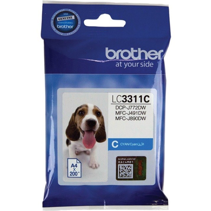 Brother LC3311C Original Inkjet Ink Cartridge - Cyan Pack