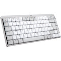 Logitech MX Mechanical Mini Keyboard - Wireless Connectivity - USB Type C Interface - LED - English (UK) - QWERTY Layout - Light Grey