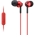 Sony MDR-EX110AP/R Wired Earbud Stereo Earset - Red
