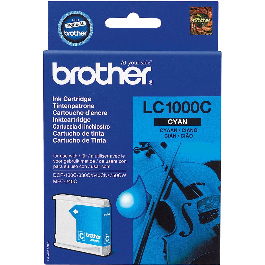 Brother LC-1000C Original Inkjet Ink Cartridge - Cyan - 1 Pack