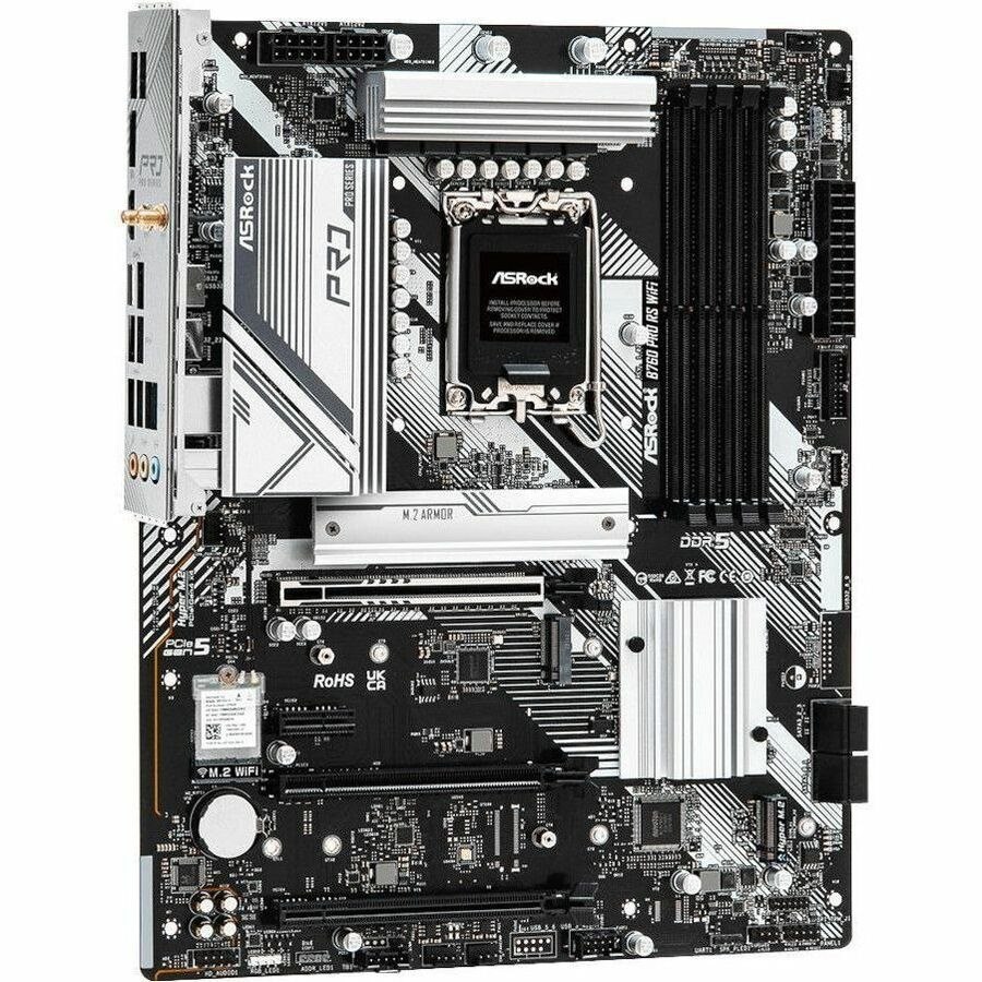 ASRock B760 PRO RS WIFI Gaming Desktop Motherboard - Intel B760 Chipset - Socket LGA-1700 - ATX