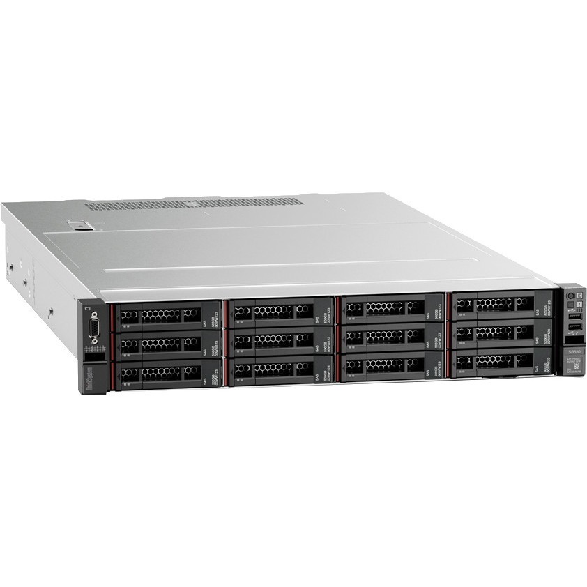 Lenovo ThinkSystem SR550 7X04A04NNA 2U Rack Server - 1 Xeon Gold 6138 2 GHz - 32 GB RAM - 12Gb/s SAS Controller