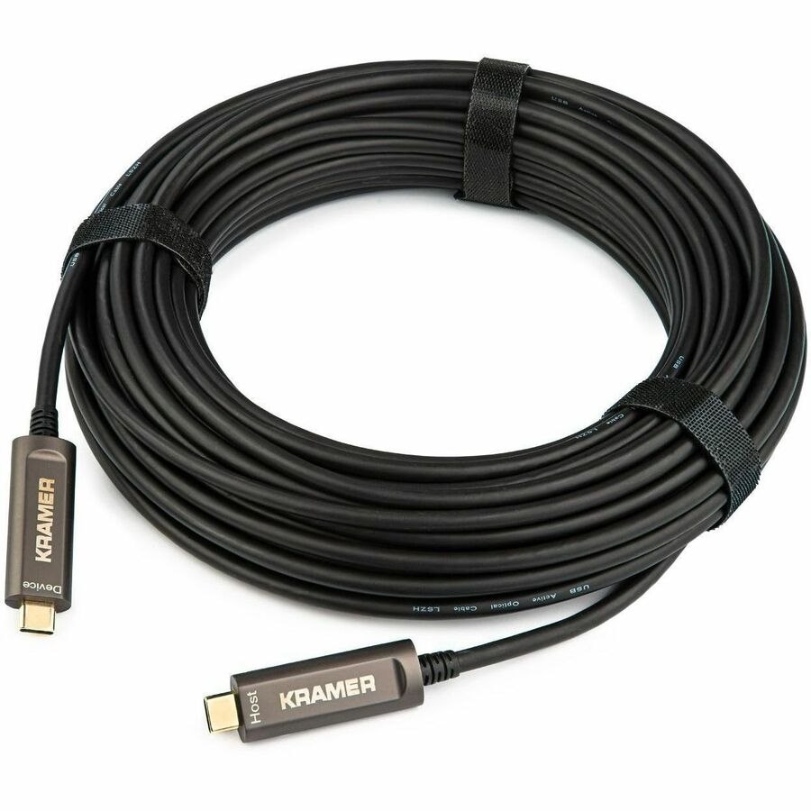 Kramer SuperSpeed+ CLS-AOCU31/CC-25 7.62 m Hybrid Fiber Optic Data Transfer Cable for USB Camera, Printer