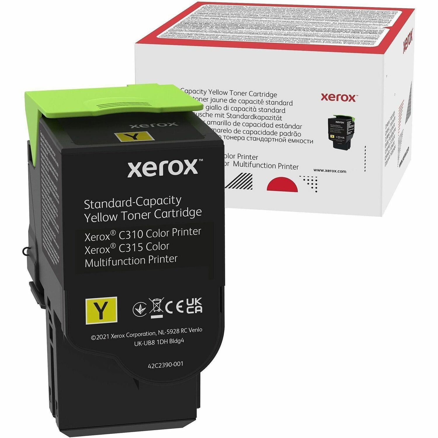 Xerox Origineel Standaard Rendement Laser Tonercartridge - Enkelstuksverpakking - Geel - 1 Stuk
