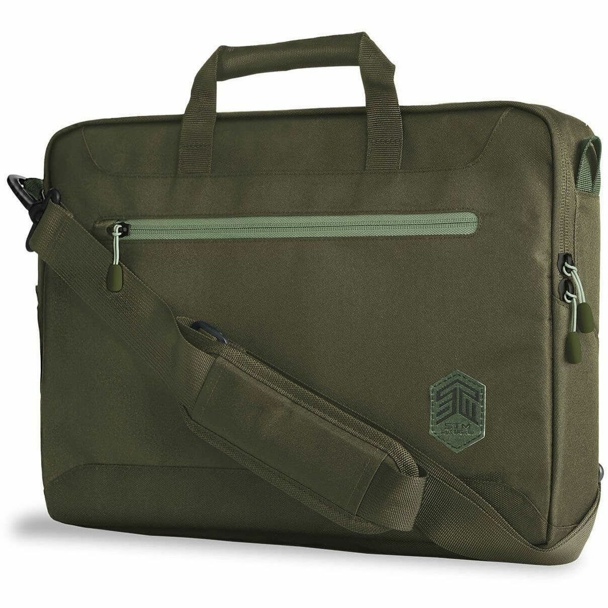 STM Goods Eco Carrying Case (Briefcase) for 38.1 cm (15") to 40.6 cm (16") Notebook - Olive