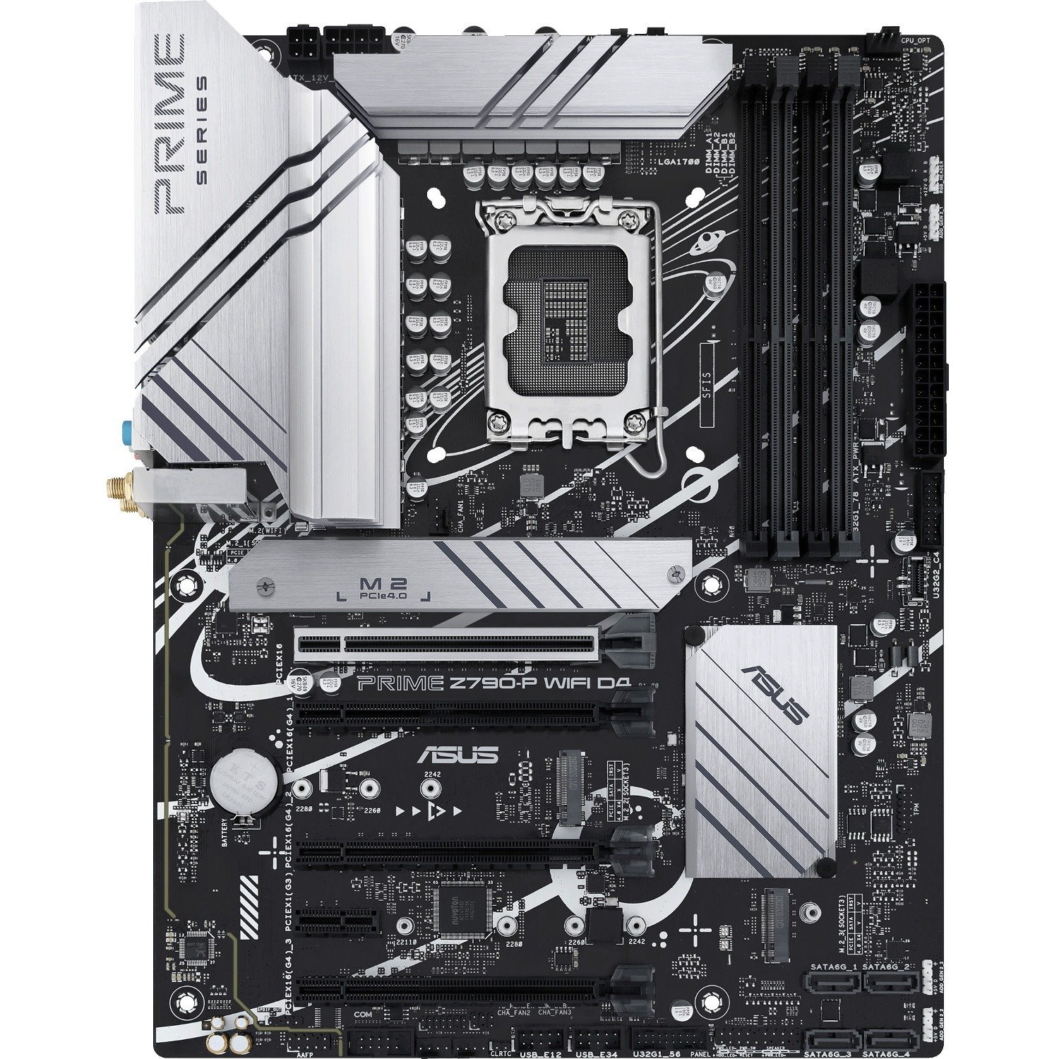 Asus Prime Z790-P WIFI D4-CSM Desktop Motherboard - Intel Z790 Chipset - Socket LGA-1700 - ATX