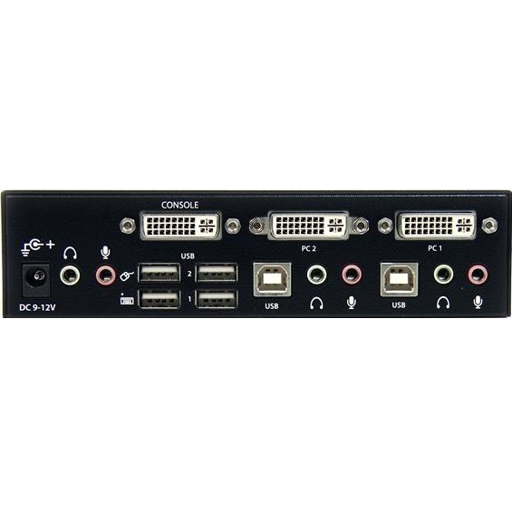 StarTech.com 2 Port High Resolution USB DVI Dual Link KVM Switch with Audio