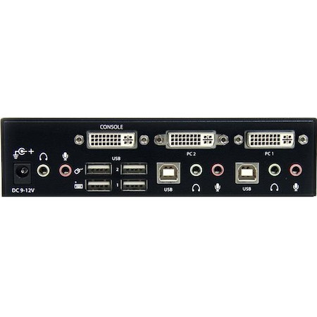 StarTech.com 2 Port High Resolution USB DVI Dual Link KVM Switch with Audio