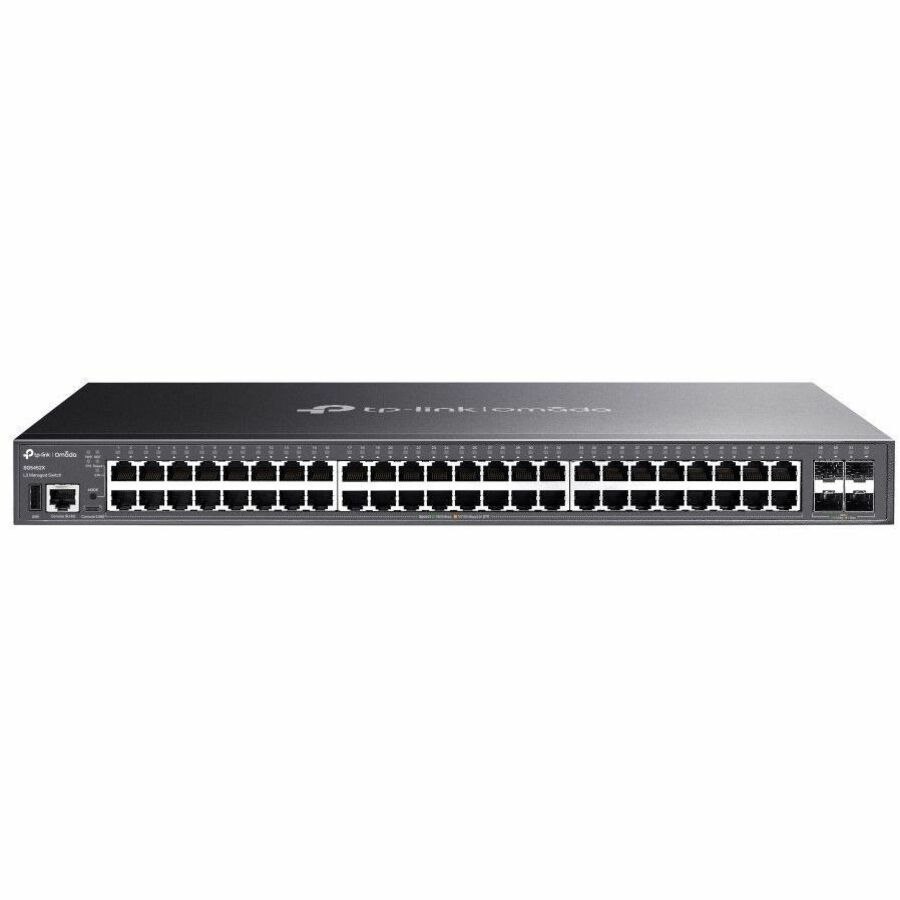 TP-Link Omada SG5452X 48 Ports Manageable Ethernet Switch - Gigabit Ethernet, 10 Gigabit Ethernet - 10/100/1000Base-T, 10GBase-X