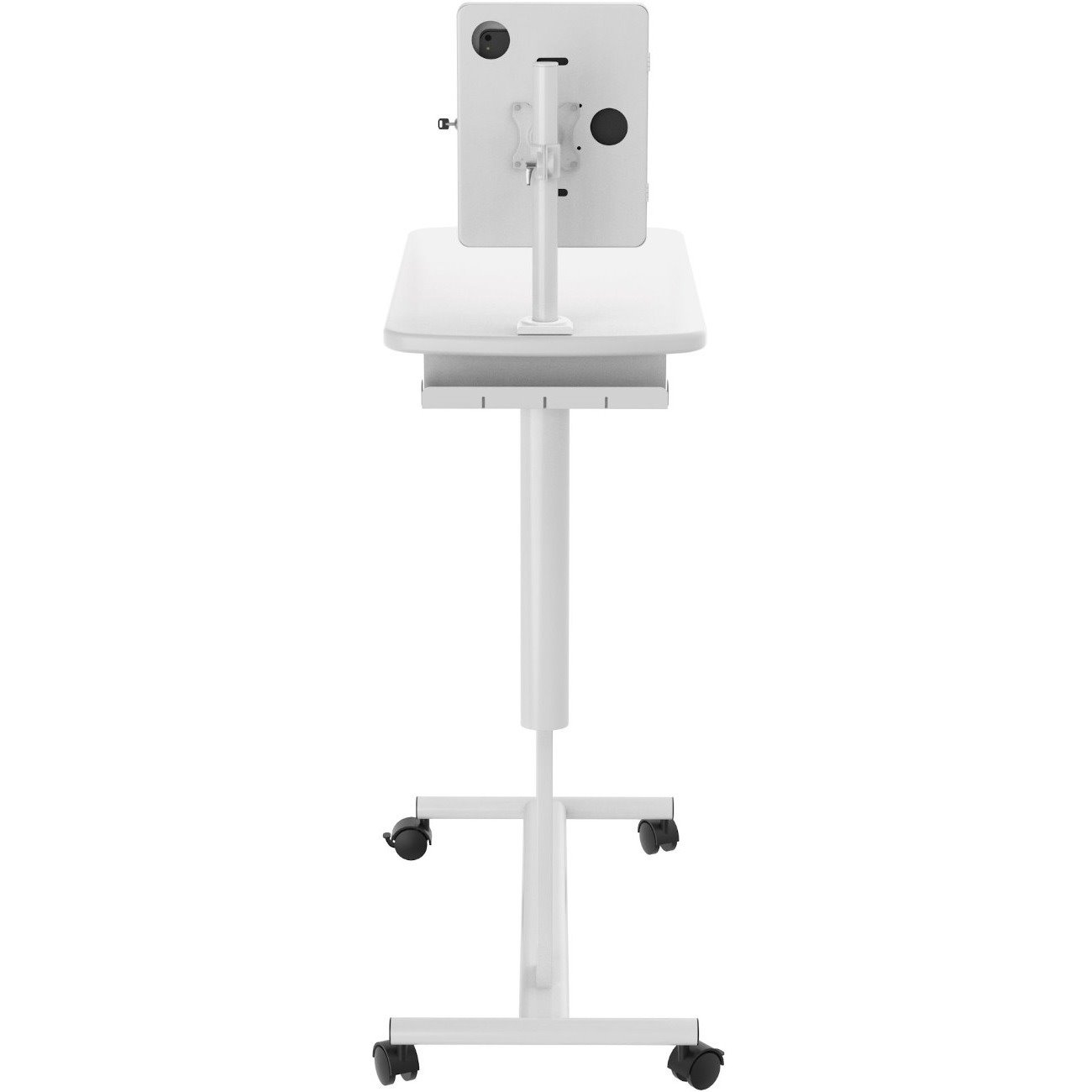 CTA Digital Height-Adjustable Rolling Medical Workstation Cart with Security Enclosure